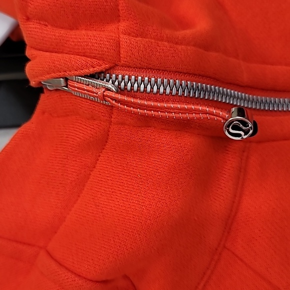 Lululemon Scuba Full-Zip Cropped Hoodie Solar Orange Size 8 - Picture 5 of 8